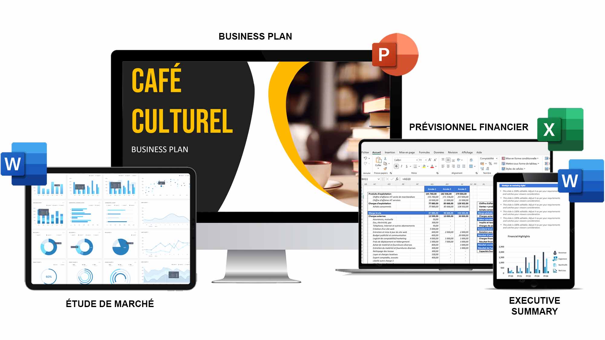 business plan café culturel